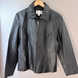 Worthington Black Leather Jacket